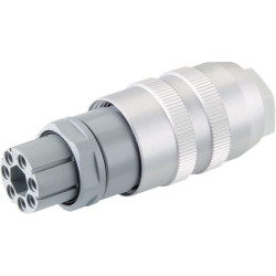 Hirschmann 931 720-001 N6R EF Round PG 11 Cable Socket 6 &#x2B; PE Grey
