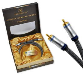 Przewód 1RCA - 1RCA 1m Gold Edition