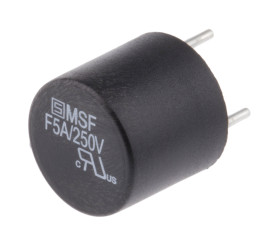 Bezpiecznik nieresetowalny 5A 250V ac Schurter F Termoplastyczne 10 x 5 A rozstaw 5.08mm