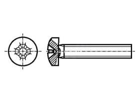 Śruba łeb walcowy PH ocynk M3x18mm
