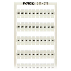 WAGO 209-777 WSB Quick Marker Vertical (N) 100ea White