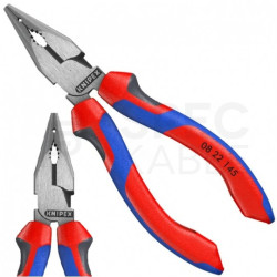 Szczypce uniwersalne 145mm fosforanowane ostro zakończone Kombinerki do chwytania i cięcia KNIPEX 08 22 145