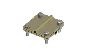 Złącze uniwersalne 3-elem. 80x80 drut8-drut8 mosiądz 215.4.1 MS 21501410