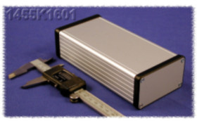 Aluminum enclosure, (L x W x H) 160 x 78 x 43 mm, natural, IP54, 1455K1601
