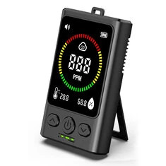 Stężenie tlenku węgla,alarm tlenku węgla,przenośny monitor CO 0-999ppm,wyświetlacz LED,ładowanie typu C,kompaktowe bezpieczeństw