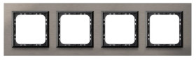 Sonata Ramka poczwórna szczotkowana satyna R-4RAC/63/25