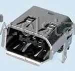 Gniazdo IEEE 1394 6 stykowe kątowe