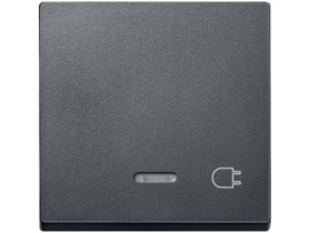 MERTEN SYSTEM M Klawisz z lampką sygnalizacyjną i oznaczeniem „Gniazdo” antracyt MTN431714 SCHNEIDER ELECTRIC