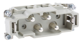 Wkładka złącza dużej mocy 5-pinowe HARTING 80A Męski Montaż na kablu Proste