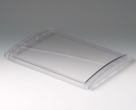 Cover, L, convex, closed, PC, (W x H x D) 302 x 29 x 220 mm, transparent, for DATEC-TERMINAL L, basic enclosure version I, II, I