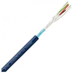 Kabel transmisyjny BiTsensor PE-PVC Eca do transmisji danych zewnętrzny do ziemi 2x2x0,34mm2 niebieski Bitner 100m