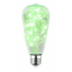 Żarówka LED E27 2W dekoracyjna zielona ST64