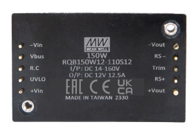 Przetwornica DC-DC, 150W, Uwe 14 → 160 V DC, Uwy 24V dc, Iwy 0 → 2000mA, MEAN WELL