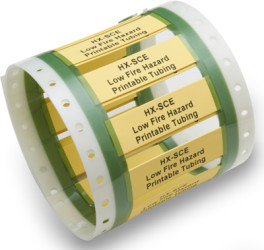 Shrink sleeve marker, 2:1, inside Ø 8.1 mm/5.5 mm, (L) 50 mm, inscribable, white, A98991-000