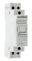 Modułowy przekaźnik krokowy 24V dc DPST Finder, na szynę DIN 105 Ω Śruba