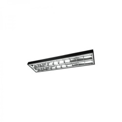 Oprawa raster 2x120cm Czarna - /opak.=72szt./