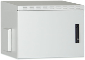 Wall enclosure, 12 UE, double wall, (H x W x D) 713 x 600 x 450 mm, IP55, sheet steel, light gray, DN-19-12U-I-OD-2