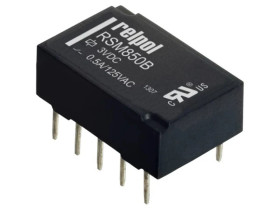 RSM850B6112851003 Przekaźnik: elektromagnetyczny DPDT Ucewki: 3VDC 2A 2A/30VDC
