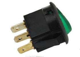 PRZEL.PODSW.OKRAGLY 12V ZIELON