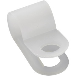 TruComponents 41129 Cable mount Screw fixing &#xD8;9mm Wh 1pcs