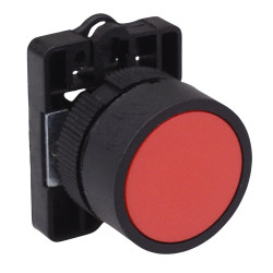 Techna PtecPNRed Red Flush Push Button Switch