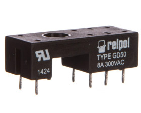 Podstawka 8A 300V AC do obwodów drukowanych GD50 2613510