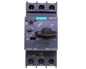 Wyłącznik do transformatorów 3P 0,9-1,25A 100kA S00 3RV2411-0KA10