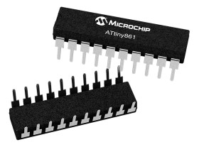 Mikrokontroler Microchip ATtiny861 VQFN 32-pinowy Montaż powierzchniowy AVR 8 kB 8bit CAN: 20MHz RAM:512 B Ethernet: