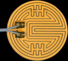 2115262 Heating foil, 12 V, 15 W, 90 mm, round, individual