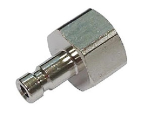 Króciec złączki RS PRO G 1/8 żeńskie rodzaj Żeński Gwintowany Mosiądz niklowany 1/8in