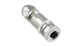 Złącze Okrągłe M12 Żeńskie Proste Ekranowane 4Pin 250V Pg9 T4110012041-000