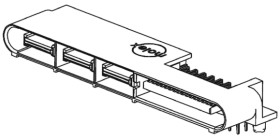 Wtyk PCB 30-pinowe raster: 1.27mm Molex Przewlekany 1.0A 30.0 V , 250.0 V.