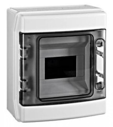 Obudowa natynkowa 1-rzędowa, 6MW, IP65, drzwi przezroczyste