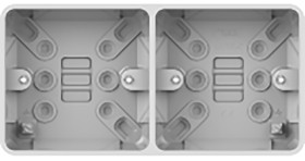Puszka elektroinstalacyjna, seria: Lisse, l. ścieżek: 2