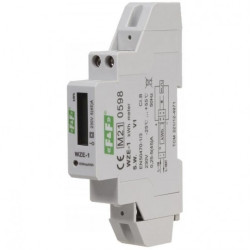 F&F Licznik zużycia energii elektrycznej MID 1-fazowy 5/45A 1-modułowy z wyświetlaczem LCD WZE-1