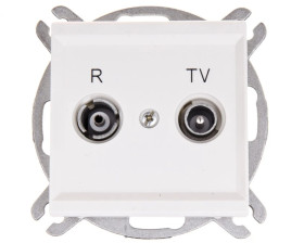 SONATA Gniazdo antenowe RTV końcowe 2,5-3dB ecru GPA-RK/m/27