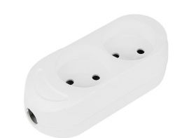 Gniazdo przedłużacza 230V podwójne GN260 2GN