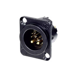 Neutrik NC10MD-LX-B-CON XLR Connector 10 Pins Black Sleeve Plug 1pc