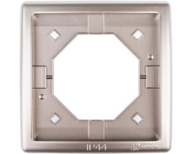 Simon Basic Standard Ramka bryzgoszczelna pojedyncza IP44 z uszczelką satynowa BMR1B/29