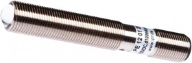 PE120120, czujnik laserowy, przelotowy odbiornik czujnika, M12x1 75long, apertura Ø1mm, Sn: 5m, 12-32V DC