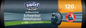 4639 Swirl heavy-duty bags PROFI 4639, 120 l, 12 pieces