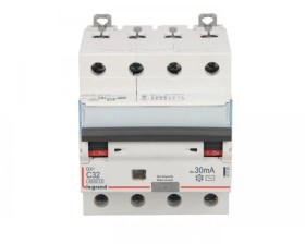 Wyłącznik różnicowo-nadprądowy 4P 32A C 0,03A typ AC P314 DX3 411189