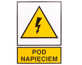 Tabliczka /znak ostrzegawczy/ TZO 105X148P P.NAP. E04TZ-01012130800 /10szt./