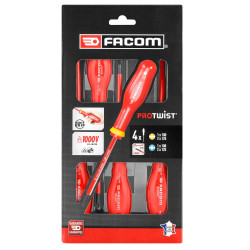Zestaw wkrętaków Facom Sześciokątna 4 szt.