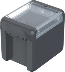 PC enclosure, (L x W x H) 113 x 80 x 90 mm, graphite gray (RAL 7024), IP66, 96022134
