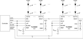 16-channel, constant-current LED driver without LED open Detection