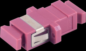 BS07-60053 FO coupler, SC / SC, simplex, violet