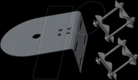 SAB-309 Wall and pole mount for LPMM / LGMM antennas