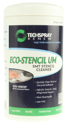 Zmywacz topnika Tuba Płytki drukowane Techspray ECO-STENCIL UM 100 Wipes