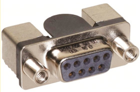 Złącze D-Sub 9-pinowe Żeński Kąt Proste Montaż powierzchniowy raster 2.76mm Złoto